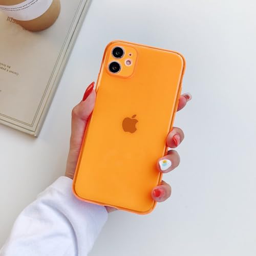 SSASMEU Neonfluoreszierende Handyhülle für iPhone 16 15 14 13 12 Mini 11 Pro Max XS X XR 7 8 Plus SE 3 Transparente, weiche TPU-Klarsichthülle, Orange, Für iPhone 16 Pro SSASMEU Neonfluoreszierende Handyhülle für iPhone 16 15 14 13 12 Mini 11 Pro Max XS X XR 7 8 Plus SE 3 Transparente, weiche TPU-Klarsichthülle, Orange, Für iPhone 16 Pro von SSASMEU