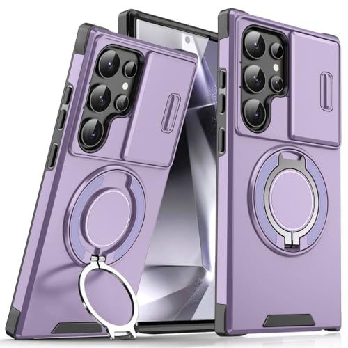 SSASMEU Slide Camera Protection Magnetständer Handyhülle für Samsung S25 Edge S24 S23 Plus S21 S22 Ultra FE A54 A15 A14 A05 A05S Cover, Lila, Für Galaxy S23Plus SSASMEU Slide Camera Protection Magnetständer Handyhülle für Samsung S25 Edge S24 S23 Plus S21 S22 Ultra FE A54 A15 A14 A05 A05S Cover, Lila, Für Galaxy S23Plus von SSASMEU