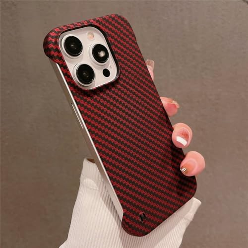 SSASMEU Ultradünne, rahmenlose Handyhülle mit Kohlefasermuster für iPhone 15 11 12 13 14 Pro Max Mini XR X XS 7 8 Plus SE Slim Hardcover, Weinrot, für iPhone 12 Pro SSASMEU Ultradünne, rahmenlose Handyhülle mit Kohlefasermuster für iPhone 15 11 12 13 14 Pro Max Mini XR X XS 7 8 Plus SE Slim Hardcover, Weinrot, für iPhone 12 Pro von SSASMEU