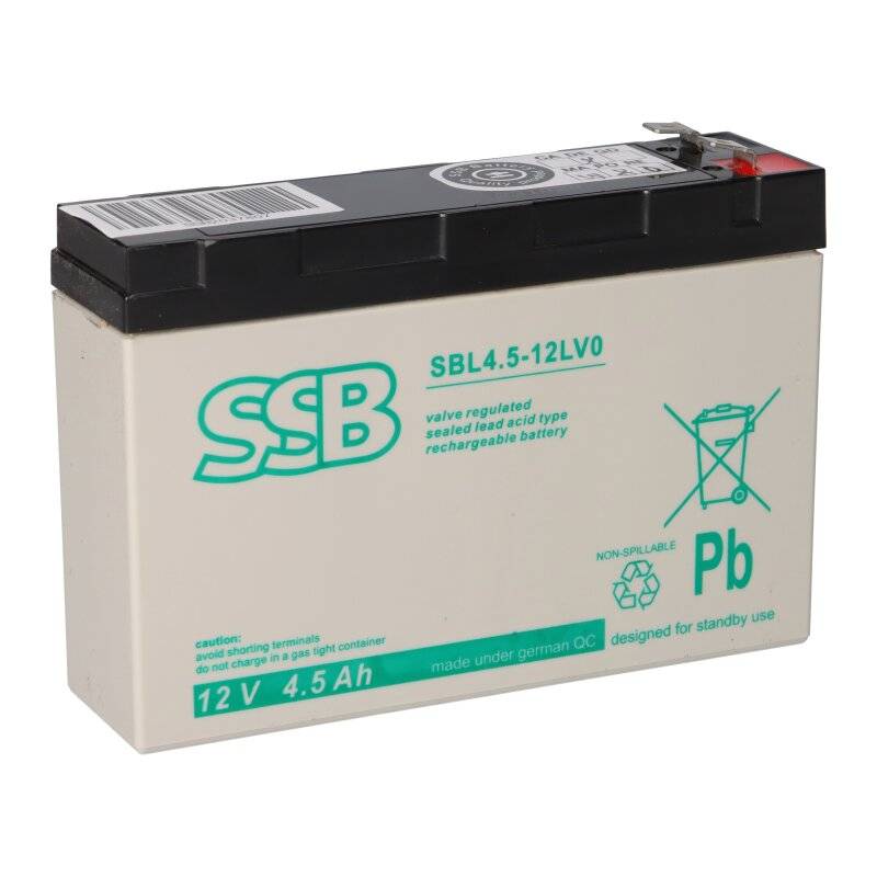 Bleiakku 12V 4,5Ah kompatibel zu Panasonic UP-VW1220P1 von SSB Battery