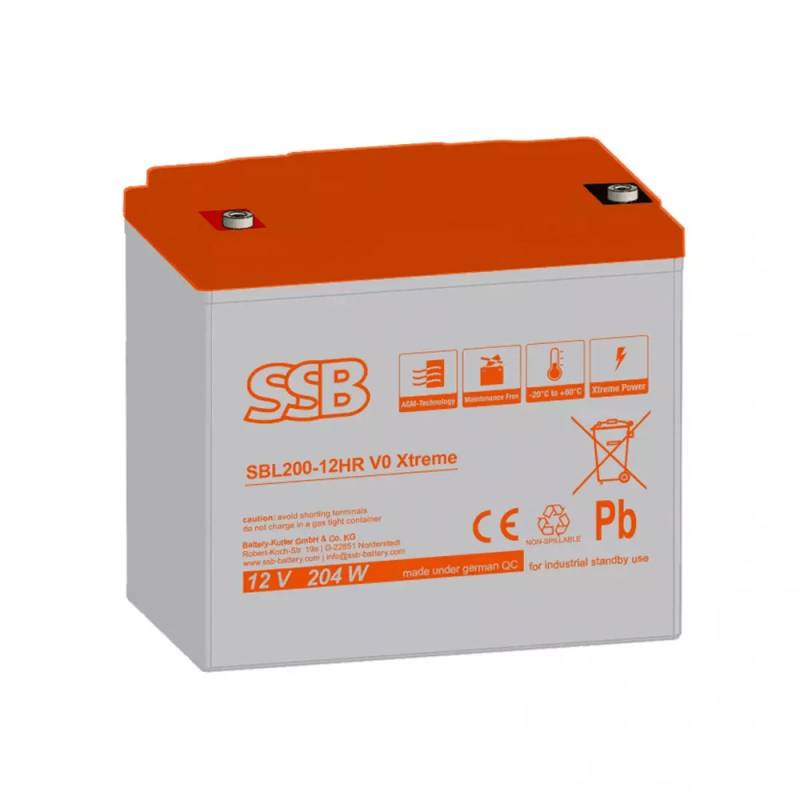 SSB Battery SBL200-12HR V0 Xtreme 12V 55Ah Bleiakku von SSB Battery