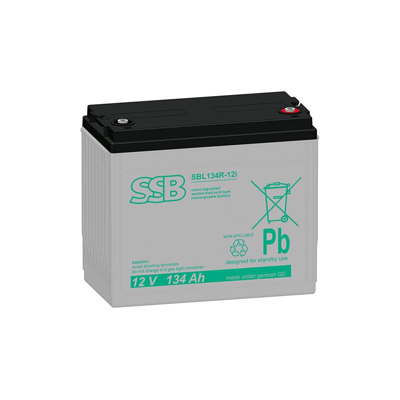 SSB Blei Akku SBL 134R-12i AGM Batterie M8 Schraubanschluss - 12V 134Ah SSB Blei Akku SBL 134R-12i AGM Batterie M8 Schraubanschluss - 12V 134Ah von SSB Battery