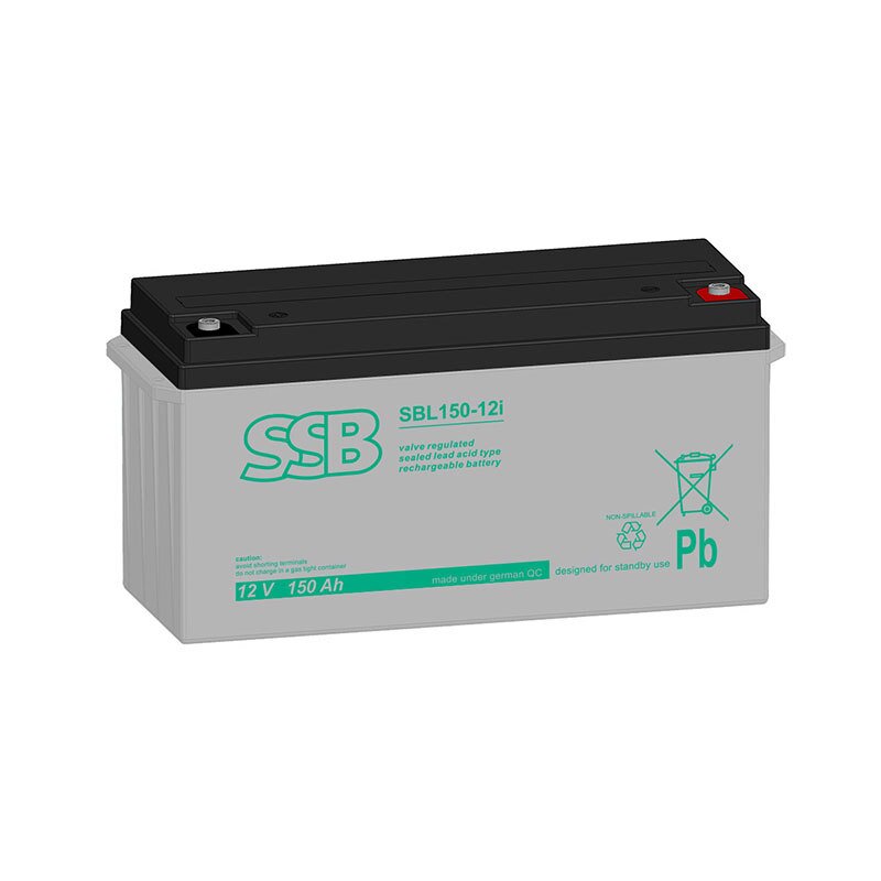 SSB Blei Akku SBL 150-12i AGM Batterie M8 Schraubanschluss - 12V 150Ah von SSB Battery