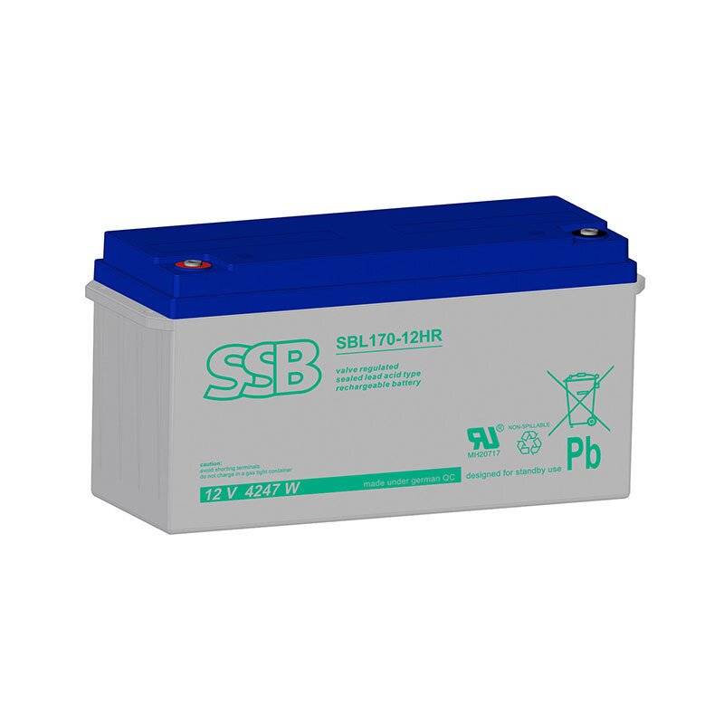 SSB Blei Akku SBL 170-12HR AGM Batterie M8 Schraubanschluss - 12V 4247W von SSB Battery