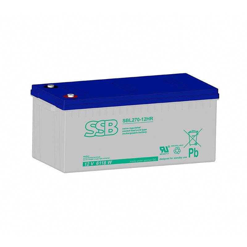 SSB Blei Akku SBL 270-12HR AGM Batterie M8 Schraubanschluss - 12V 7206W von SSB Battery