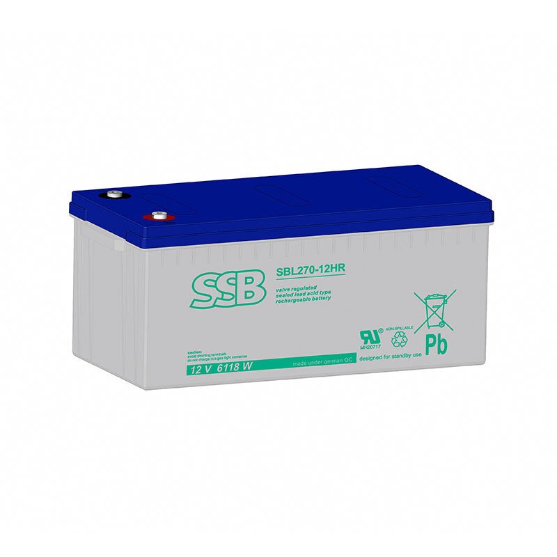 SSB Blei Akku SBL 270-12HR AGM Batterie M8 Schraubanschluss - 12V 7206W SSB Blei Akku SBL 270-12HR AGM Batterie M8 Schraubanschluss - 12V 7206W von SSB Battery