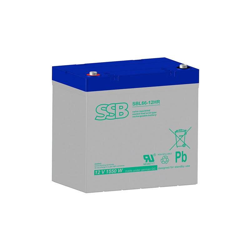 SSB Blei Akku SBL 66-12HR AGM Batterie M6 Schraubanschluss - 12V 1636,2W von SSB Battery