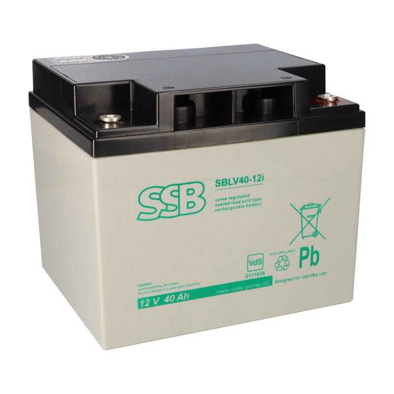 SSB Blei Akku SBLV 40-12i AGM Batterie VdS G111038 - 12V 42Ah von SSB Battery