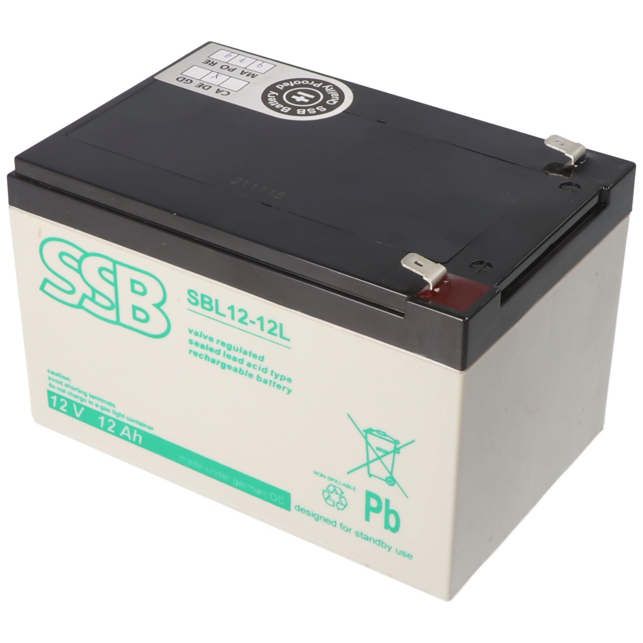SSB SBL12-12L 12V 12Ah Bleiakku AGM Blei Gel Akku SSB SBL12-12L 12V 12Ah Bleiakku AGM Blei Gel Akku von SSB Battery