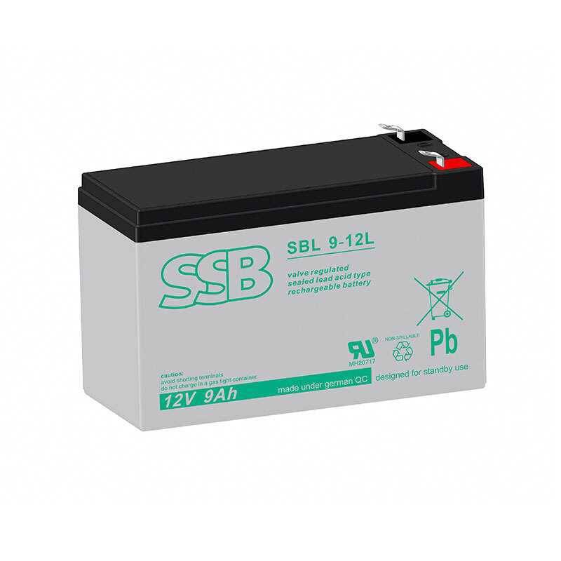 SSB SBL9-12L 12V 9Ah Bleiakku AGM Blei Gel Akku von SSB Battery