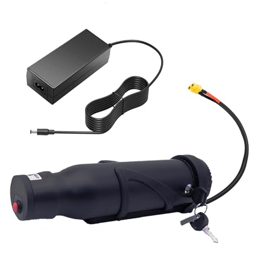 SSCYHT 36-Volt-E-Bike-Akku, 36 V, 6 Ah, 5 Ah, Lithium-Akku, 7 Ah, Elektrofahrrad-Akkus, 36-V-Unterrohr-Akkus mit Ladegerät und 2-poligem Anschluss für Motor unter 300 W,36v5ah xt60 SSCYHT 36-Volt-E-Bike-Akku, 36 V, 6 Ah, 5 Ah, Lithium-Akku, 7 Ah, Elektrofahrrad-Akkus, 36-V-Unterrohr-Akkus mit Ladegerät und 2-poligem Anschluss für Motor unter 300 W,36v5ah xt60 von SSCYHT