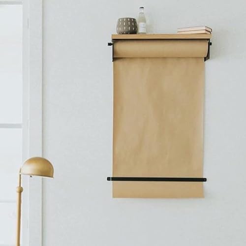 Papierrollenspender, Wandmontage, Pinnwand, Papierschneiderhalter für Schlafzimmer, Nachrichtenbrett (40 cm breit) von SSDDLZEQ
