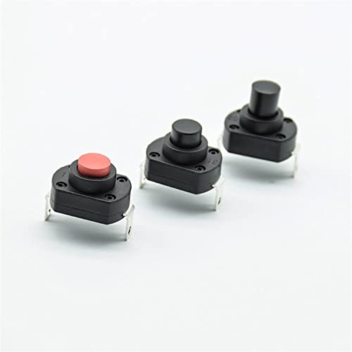 SSDXFJZR 4 Stück UPS-Schalter Taschenlampe selbstsichernder Schalter Push Button Micro Power Switch 6A/10A Höhe 13,5/15,5/18,5 mm SSDXFJZR 4 Stück UPS-Schalter Taschenlampe selbstsichernder Schalter Push Button Micro Power Switch 6A/10A Höhe 13,5/15,5/18,5 mm von SSDXFJZR