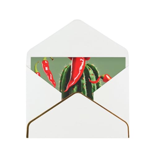 Kaktushut und Chilischote, vielseitige und lebendige Blanko-Karten – perfekt für Hochzeiten und Dankeskarten Kaktushut und Chilischote, vielseitige und lebendige Blanko-Karten – perfekt für Hochzeiten und Dankeskarten von SSIMOO