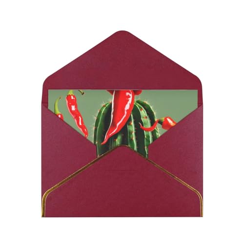 Kaktushut und Chilischote, vielseitige und lebendige Blanko-Karten – perfekt für Hochzeiten und Dankeskarten Kaktushut und Chilischote, vielseitige und lebendige Blanko-Karten – perfekt für Hochzeiten und Dankeskarten von SSIMOO