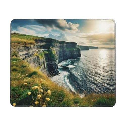 SSIMOO Ireland Outdoors County Clare The Cliffs Fashion Computer Pad, Lovely Mouse Pad, Suitable For Home Office Games, Work Computer von SSIMOO
