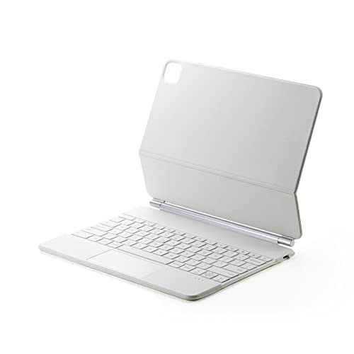 SSLQYLEE Smart Magic Keyboard for iPad Air 5 10.9 inch Keyboard Cover (Farbe: White, Größe: Air 5 10.9) von SSLQYLEE