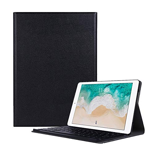 SSLQYLEE Tasche für iPad 10,2 Zoll 2019, drahtlose Tastaturständerabdeckung PU-Leder-Flip-Tablet-Gehäuse-Tastatur-Shell-Hülle for iPad Air Pro 10,5 Zoll (Farbe : Schwarz, Größe : for ipad 10.2 2019) von SSLQYLEE