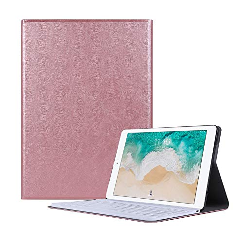 Tasche für iPad 10,2 Zoll 2019, drahtlose Tastaturständerabdeckung PU-Leder-Flip-Tablet-Gehäuse-Tastatur-Shell-Hülle for iPad Air Pro 10,5 Zoll (Farbe : Rose Gold, Größe : for ipad 10.2 2019) von SSLQYLEE