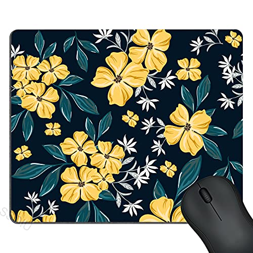 SSOIU Benutzerdefiniertes Mauspad, Blumen-Mauspad, Gänseblümchen, Bürodekoration für Damen, Schreibtischzubehör, gelbe Blumen, niedliches Pad, 240 x 200 x 3 mm SSOIU Benutzerdefiniertes Mauspad, Blumen-Mauspad, Gänseblümchen, Bürodekoration für Damen, Schreibtischzubehör, gelbe Blumen, niedliches Pad, 240 x 200 x 3 mm von SSOIU