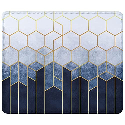 SSOIU Mauspad mit genähten Kanten, hochwertiges, strukturiertes, wasserdichtes, rutschfestes Gummi-Mauspad für Laptop, Computer, PC, Gaming, Büro, Frauen, Mädchen, 24,1 x 20,1 cm, abstrakte Würfel SSOIU Mauspad mit genähten Kanten, hochwertiges, strukturiertes, wasserdichtes, rutschfestes Gummi-Mauspad für Laptop, Computer, PC, Gaming, Büro, Frauen, Mädchen, 24,1 x 20,1 cm, abstrakte Würfel von SSOIU