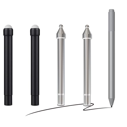 SSSGRGB Ersatzspitzen für Surface Pen – kompatibel mit Microsoft Surface Pro 2017 (Modell 1776) & Surface Pro 4-2 HB & 2 Federn aus Titanlegierung – 4096 Druckempfindlichkeit & Neigungsschreiben, 4 von SSS·GRGB