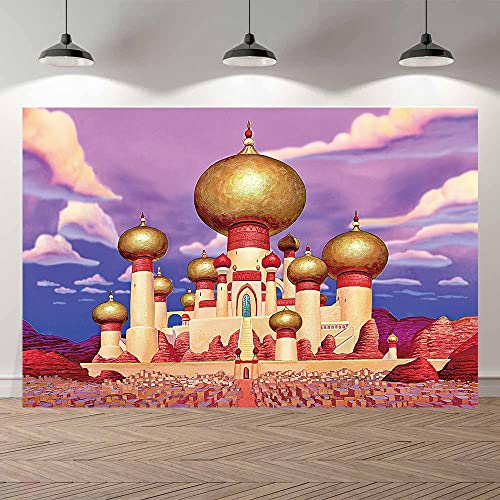 Alles Gute zum Geburtstag Arabisch Gold Moschee Palast Muslim Masjid Baby Kind Foto Hintergrund Fotografie Kulissen Vinyl Deko Banner / 300x200 von SSSincere