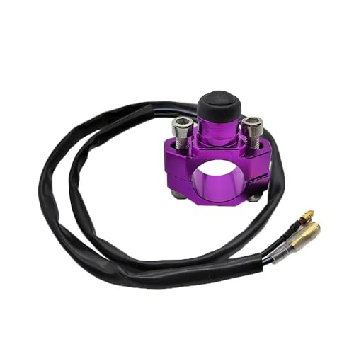CNC Aluminium Modifizierte Startstop-Zündschalter Kompatibel mit ATV Offroad und Strandfahrzeuge(PURPLE) von SSUMCUWR