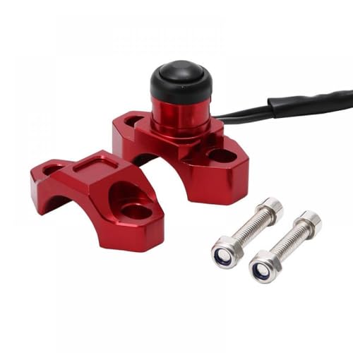 CNC Aluminium Modifizierte Startstop-Zündschalter Kompatibel mit ATV Offroad und Strandfahrzeuge(Red) von SSUMCUWR