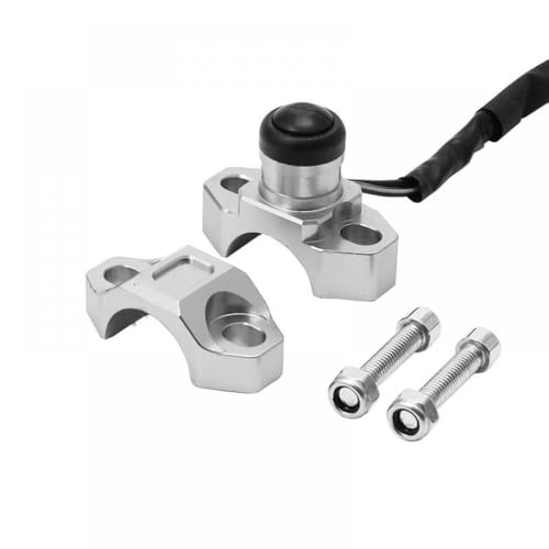 CNC Aluminium Modifizierte Startstop-Zündschalter Kompatibel mit ATV Offroad und Strandfahrzeuge(Silver) von SSUMCUWR