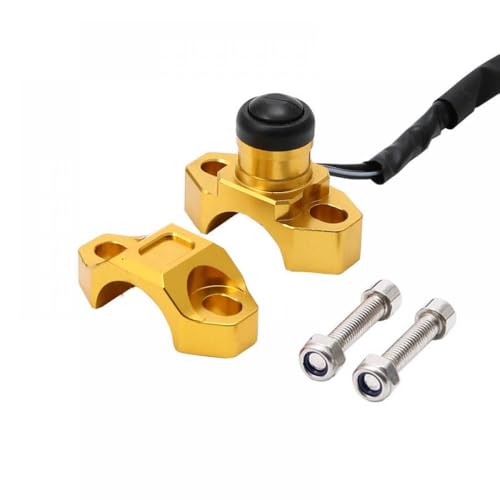 CNC Aluminium Modifizierte Startstop-Zündschalter Kompatibel mit ATV Offroad und Strandfahrzeuge(Yellow) von SSUMCUWR