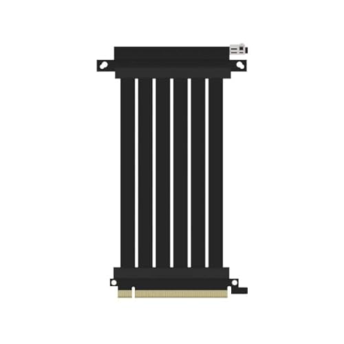 SSUPD Riser Flachband-Kabel - PCIe 4.0, 170mm, gewinkelt, schwarz von SSUPD
