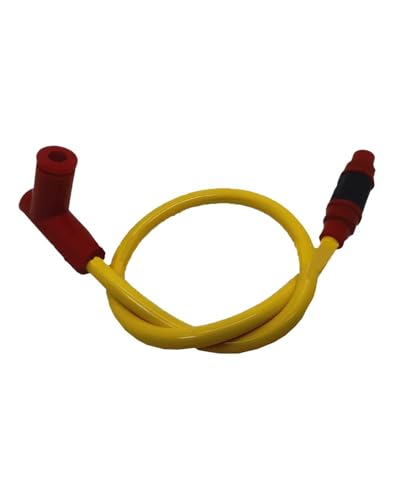 SSUYGF Zündkabelsatz Geeignet Für CG CB50-250 Modifiziertes Hochspannungspaket Motorrad Geländewagen Modifizierte Leitung Zündleitung Startleitung Zündkerzenstecker(Yellow) von SSUYGF
