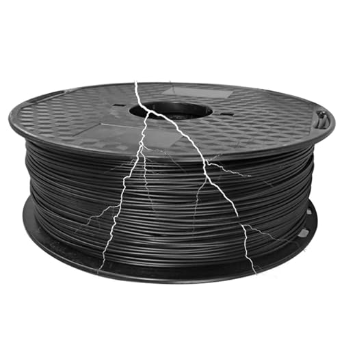 QualitäTs Pla Filament Feder 3D Filament Refills 1,75 mm Genauigkeit ±0,02 Nein Blase 1kg 2.2lb Kein Geruch Und Leicht Zu SchäLen Filament for Die Meisten 3d-Drucker(Color:Schwarz) von SSWZHANG