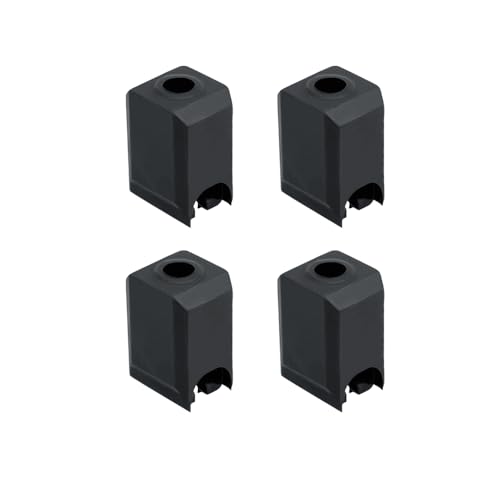 SSyang 3D Drucker Silikon Socken, 4 Stück 3D Drucker Heizblock Silikon Socken, 300 °C Hochtemperatur Silikonsocken, 3D Silikonsocken für Ender 3 S1, Ender 3 S1 Pro, Ender 3 S1 Plus (Schwarz) von SSyang