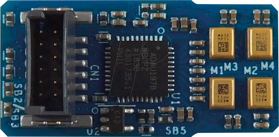 STEVAL-STWINMAV1 - STWIN SensorTile Erweiterung - Mikrofon-Array,MP23ABS1 von ST MICROELECTRONICS