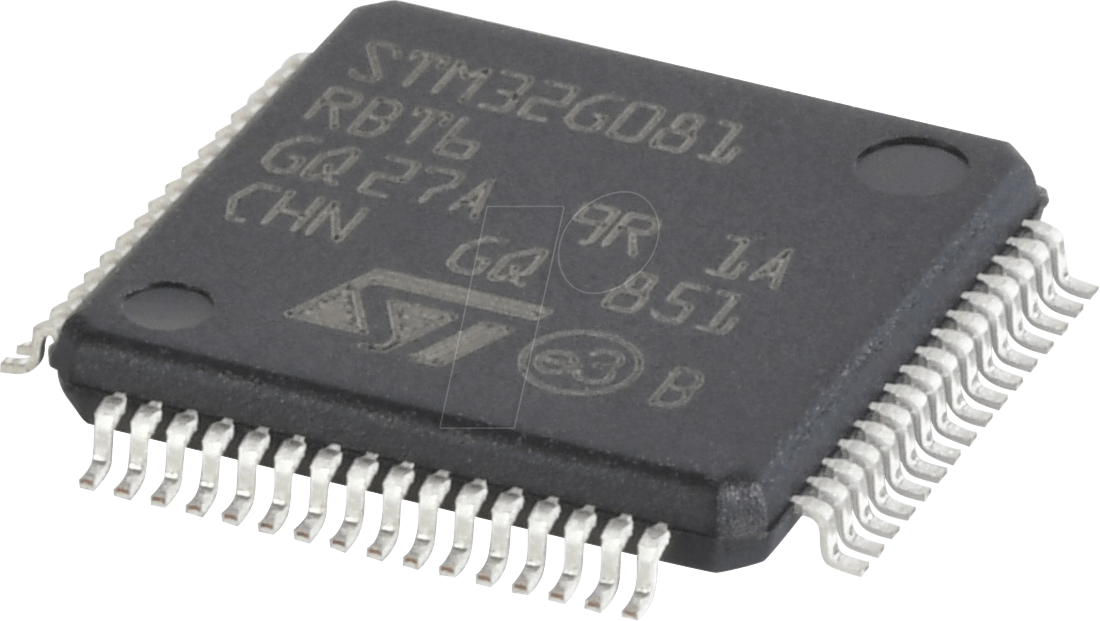STM32G081RBT6 - ARM®Cortex®-M0+ Mikrocontroller, 32-bit, 2-3,6V, 128KB, LQFP-64 von ST MICROELECTRONICS
