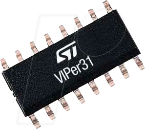 VIPER318HDTR - AC/DC-Offline-Hochspannungswandler, 132 KHz, 850 mA, SO-16 von ST MICROELECTRONICS