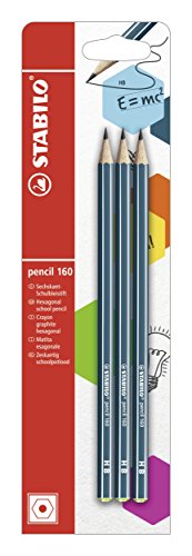 Bleistift - STABILO pencil 160 in petrol - 3er Pack - Härtegrad HB von STABILO