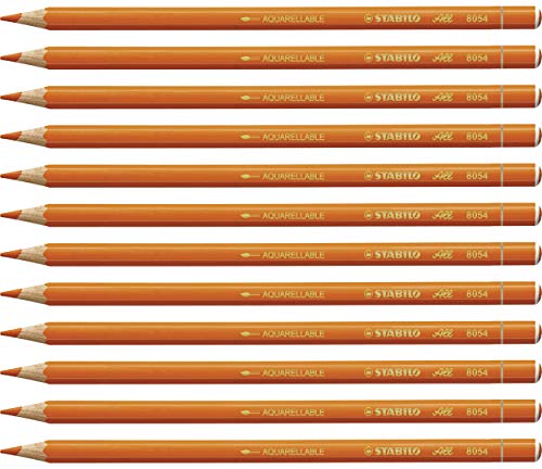 Buntstift für fast alle Oberflächen - STABILO All - 12er Pack - orange von STABILO
