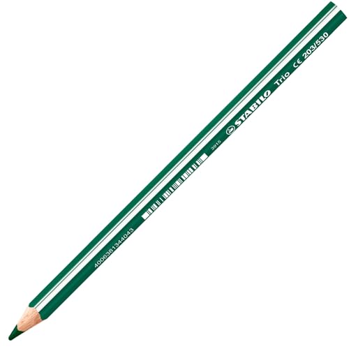 Dreikant-Buntstift - STABILO Trio dick - Einzelstift - grün von STABILO