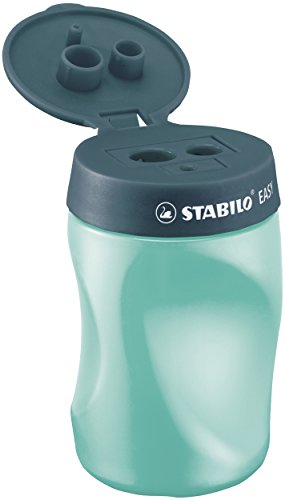 Ergonomischer Dosen-Spitzer für Linkshänder - STABILO EASYsharpener - 3 in 1 - petrol von STABILO