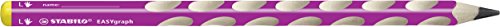 Ergonomischer Dreikant-Bleistift für Linkshänder - STABILO EASYgraph in pink - Einzelstift - Härtegrad 2B von STABILO