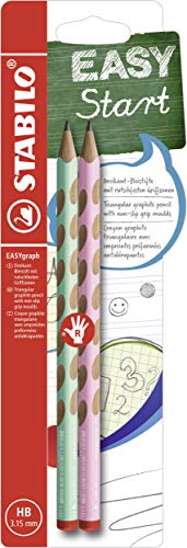 STABILO - Ergonomischer Dreikant-Bleistift für Rechtshänder - EASYgraph in pastellgrün und pastellpink - 2er Pack - Härtegrad HB STABILO - Ergonomischer Dreikant-Bleistift für Rechtshänder - EASYgraph in pastellgrün und pastellpink - 2er Pack - Härtegrad HB von STABILO