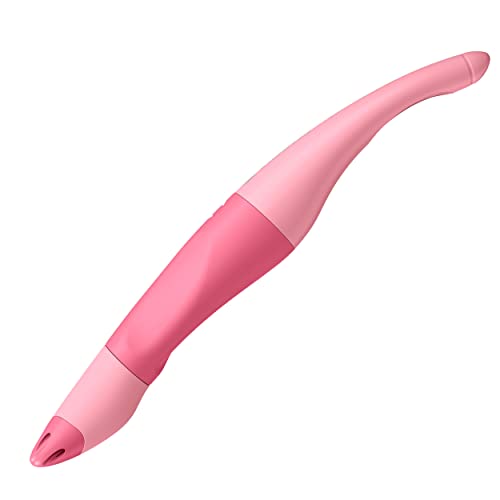 Ergonomischer Tintenroller für Rechtshänder - STABILO EASYoriginal Pastel in rosiges Rouge - blau (löschbar) - inkl. Patrone von STABILO
