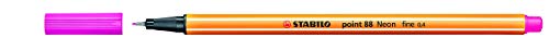 Feinschreiber STABILO point 88®, Strichstärke 0,4mm, pink, 3 Stück von STABILO