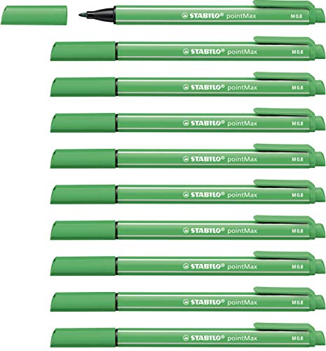 Filzschreiber - STABILO pointMax - 10er Pack - smaragdgrün von STABILO