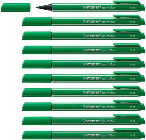 STABILO - Filzschreiber - pointMax - 10er Pack - smaragdgrün von STABILO