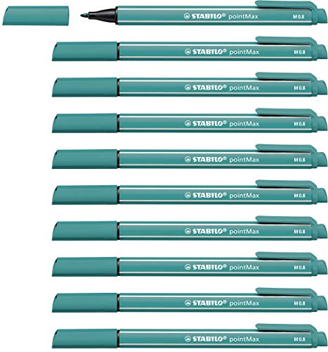 Filzschreiber - STABILO pointMax - 10er Pack - türkis von STABILO