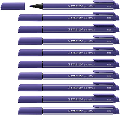 Filzschreiber - STABILO pointMax - 10er Pack - violett von STABILO